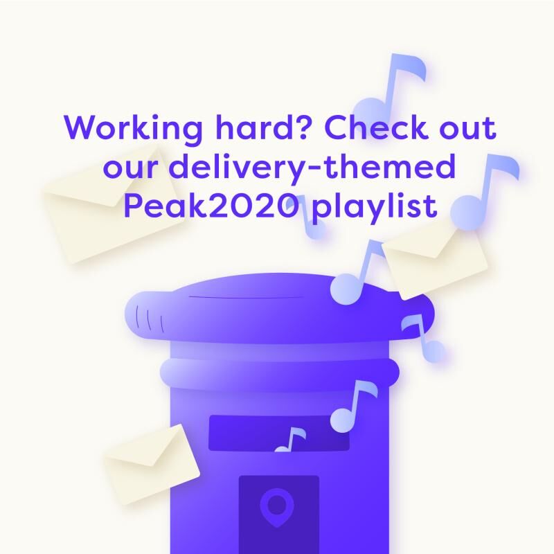Working hard? Check out our delivery-themed Peak 2020 Playlist